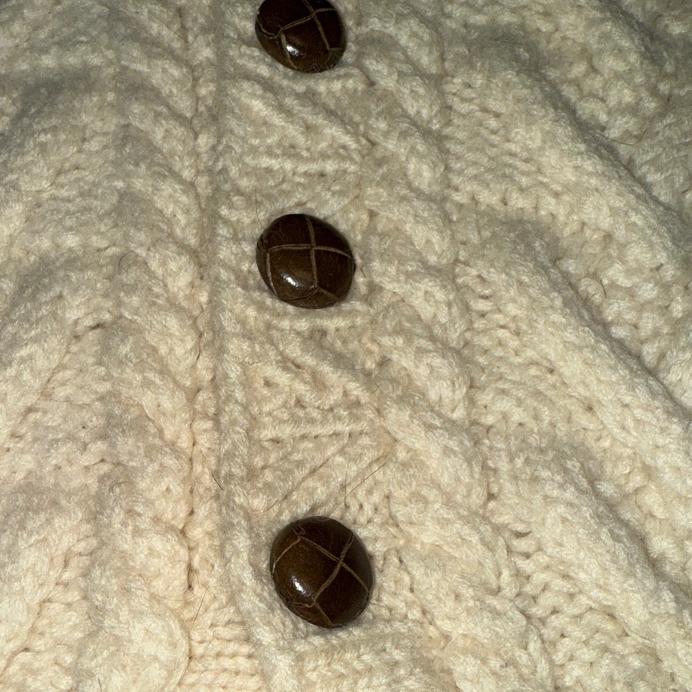 Cozy Cream Cable Knit Cardigan - Picture 8 of 8